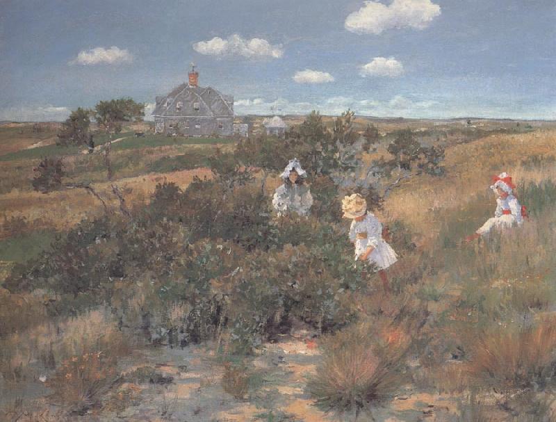 William Merrit Chase The Bayberry Bush oil painting picture